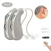 Personal Sound Amplifiers for Ears Rechargeable, Portable Amplifiers Devices for Seniors, 2pcs, J5