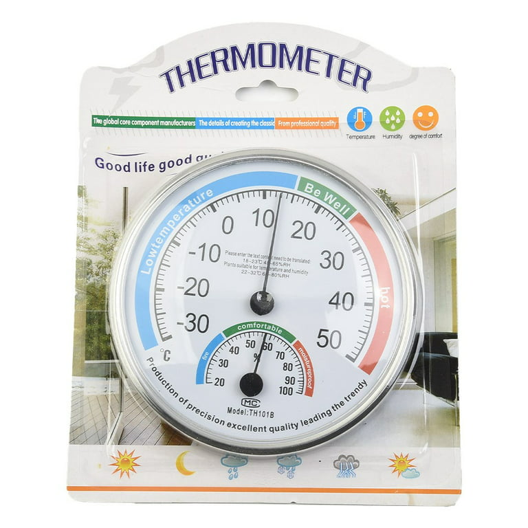 Brannan Thermometer Hygrometer Gilt Dial - Analog Hygrometer and  Thermometer Dial for Home, Office, Garden, Greenhouse or Conservatory  Thermo