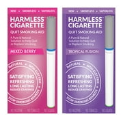 Harmless Cigarette,Mixed Berry & Tropical Fusion,Quit Smoking Aid,2pk