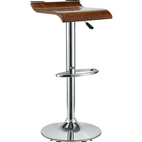 Modern Contemporary Wood Bar Stool Oak