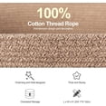 thumbnail image 3 of Blanket Basket, Rectangle Woven Baskets for Storage, 22" x 17" x 12" Laundry Basket for Decorative Nursery Blanket, Toys, Brown variegated, 3 of 7
