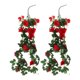 thumbnail image 1 of 2 piezas de enredadera artificial de rosas falsas, decoración colgante con hojas verdes y colgante de rosa para jardín y boda., 1 of 6