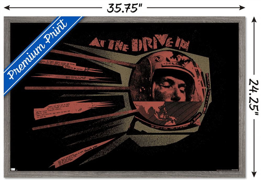 At the Drive-In - Sputnik Wall Poster, 22.375" x 34", Framed