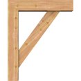 thumbnail image 3 of Ekena Millwork 7 1/2"W x 34"D x 42"H Traditional Block Smooth Bracket w/ Offset Brace, Western Red Cedar, 3 of 25