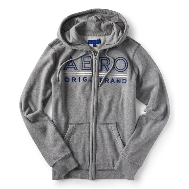 Sudadera con Capucha bordada Aeropostale para mujer gris XS