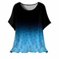 thumbnail image 1 of Camisetas de Manga Corta para Mujeres, Camiseta de Cuello Redondo Impresa de Moda, Primavera Y Verano Casual, 1 of 8