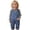 Blue, variant on Little Girls Easter Outfits Denim Overall Pants Bunny Ear Romper with Pom Pom Tail Dungarees Easter Baby Girl 12-18 Months