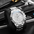 thumbnail image 2 of Luxury Mens Business Watches Quartz Wrist Watch Fashion Men Stainless Steel Watch Men'S Luminous Running Clock, 2 of 3