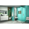 thumbnail image 5 of DreamLine Unidoor Plus 60 1/2 in. W x 34 3/8 in. D x 72 in. H Frameless Hinged Shower Enclosure in Chrome, 5 of 11