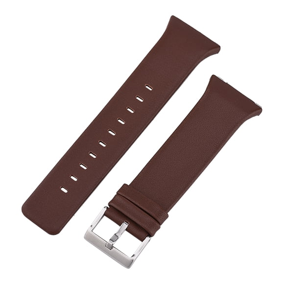 ATTOE Leather Watch Strap Band Wristwatch Wristband Replacement for Fitbit Ionic(Brown S)-0813