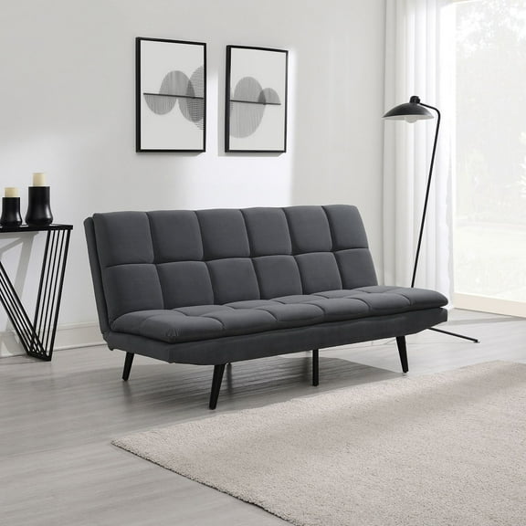 Eden Fabric Convertible Futon Sofa, Assorted Colors
