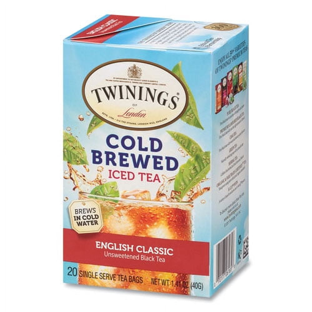 Cold Brew Iced Tea Bags, English Classic, 0.07 Oz Tea Bag, 20/box | Bundle of 5 Boxes