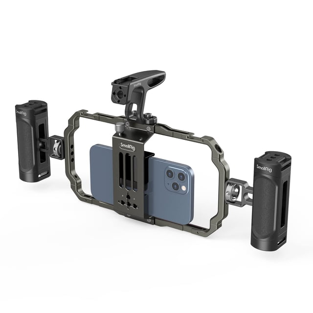 Kit de soporte de vídeo para teléfono SMALLRIG universal para iPhone con asas