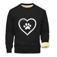 thumbnail image 2 of guisaled Crewneck Sweatshirt for Men Warm Sherpa Lined Thick Casual Pullover Heavyweight Long Sleeve Printed Winter Fleece Sweatshirts, 2 of 4