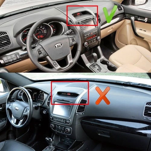 Car Dash Mat Dashboard Cover Carpet Pad For Kia sorento 2009 - 2012 with Speaker