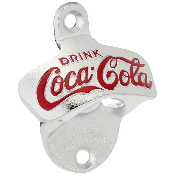 Abridor de botellas Tablecraft Coca-Cola, soporte de pared, tamaño pequeño