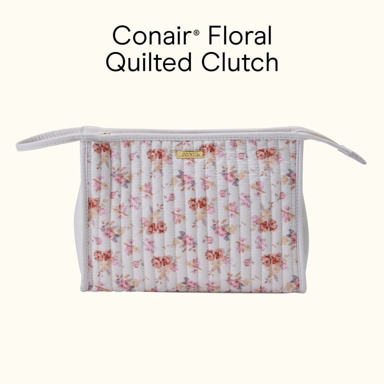 Conair Floral Quilted Clutch Cosmetic Organizer photo 6