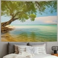 thumbnail image 2 of Fenyluxe  Office Background Room Divider Decor Tapestry,Beach Scenery Aesthetic Wall Fabric Wallpaper for Bedroom, Outdoor Garden Aesthetic 3D Tapestries 50x40inch, 2 of 6