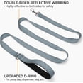 thumbnail image 2 of LAICAIW Double-Sided Reflective Dog Leash, 6 FT/5 FT/4 FT, Padded Handle Nylon Dogs Leashes for Medium & Large Dogs Walking, Gary, 6FT, 2 of 7