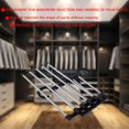thumbnail image 4 of 1pc Closet Organizer Trouser Pants Ties Scarf Shawl Rack Hanger Space Saving, 4 of 10