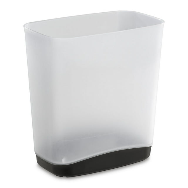 Sterilite 12.5L Slim Clear Watebasket- Grey