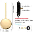 thumbnail image 3 of 3X Quartz Pendulum Trigger Clock Movement Chime Music Box Completer DIY Wall Mechanism with 12Pairs Clock Hands, 3 of 7