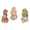 thumbnail image 4 of CHUANK Statue de Serpent de Guérison Sculptée en Quartz Naturel en Cristal Gemstone Mini Reiki - Quartz Rose, 4 of 6