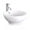 A06-White, variant on Eclife 16.5" Square Glass Vessel Sink