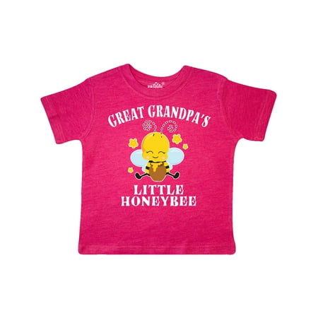 

Inktastic Cute Bee Great Grandpa s Little Honeybee with Stars Gift Toddler Boy or Toddler Girl T-Shirt