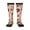2 Black-1, variant on gold Skull Guitar record print thigh-high socks, crafted for both men and women with a stretchy, high-opaque design perfect for daily wear