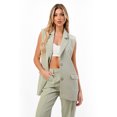 thumbnail image 1 of Chaleco cruzado con solapa AMAD Casual para mujer Talla L, 1 of 5