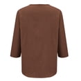 thumbnail image 7 of Summer Tops for Women Gsakboxl Women Cotton Linen Half Sleeve Cardigan Plus Size Loose Fit Casual Shirt With Chest Pocket Soft Breathable Spring Summer Daily Outerwear Blouses for Women Dressy Casual, 7 of 7