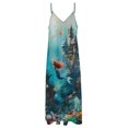 thumbnail image 4 of Mermaid Glitter Fish Scale Girls Sleeveless Dress for Women Clothing Female Women's Summer Skirt, 4 of 7