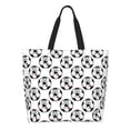thumbnail image 1 of Fotbe Happy Football Bolsa Tote Estética de Lona con Estampado para Mujer - Bolsa Reutilizable de Hombro Casual para Vacaciones, Compras, Trabajo y Gimnasio, 1 of 8