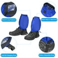 thumbnail image 4 of Gaiters de pierna Uxcell, cubiertas de zapatos impermeables, gaiter ajustable para botas de nieve, azul, 4 of 6