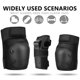 thumbnail image 3 of 6Pcs Adult/Youth Knee Pads Elbow Pads Wrist Guards Protective Gear Set for Multi Sports Skateboarding Skating Cycling L, 3 of 5
