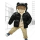 thumbnail image 4 of Chaqueta de abrigo para niños y niñas Abrigo cortavientos de dibujos animados con capucha y ropa de abrigo(Negro/2-3 años) Nituyy Chaqueta-GL715-FT37456B5, 4 of 5