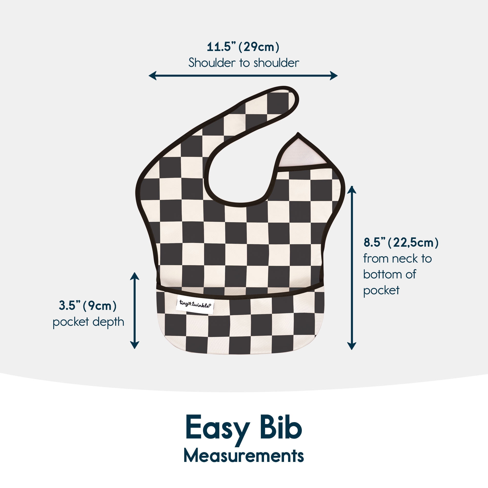 EASY BIB 3PK BLACK - FRENCH
