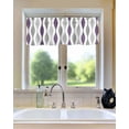 thumbnail image 2 of Mid Century Style Purple Grey Ripple Window Treatment Panel for Living Room Bathroom BedroomAbstract Geometric Art Window Treatment Drapes for Bedroom Laundry Room Farmhouse Home Decor 42x18in, 2 of 8