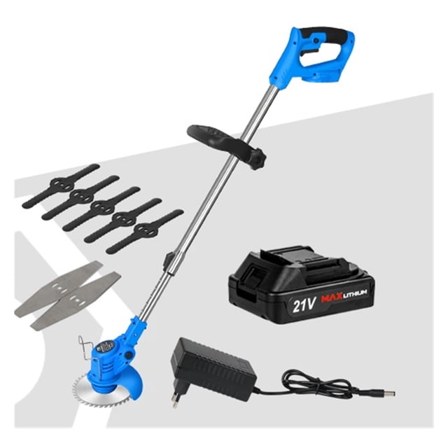 20V Electric Lawn Mower Li-ion Battery Cordless Grass Trimmer 12in Auto Release String Cutter Pruning Garden Tools ,Easy to Use