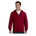 thumbnail image 1 of Gildan Men's Satin Label 1x1 Rib Zipper Pouch Pocket Hoodie, Style G18600, 1 of 1