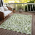 thumbnail image 6 of Addison Rugs Chantille Indoor/Outdoor Transitional Circles Green Washable Rectangle Rug, 10' x 14', 6 of 6
