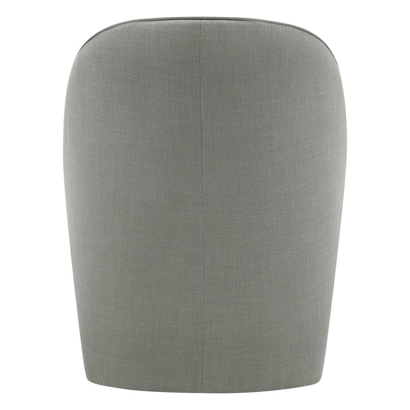 Spruce & Spring Lola Upholstered Side Chair with Swivel Casters Indoor Fabric Dining Chair