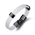 thumbnail image 3 of IKemiter Bracelet Vintage pour Hommes en PU Tressé Rétro, 3 of 8