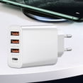 thumbnail image 2 of USB+C Wall Mount Phone Charger Portable Fast Charger For Smart Devices Such As Phones, Computers, 2 of 2
