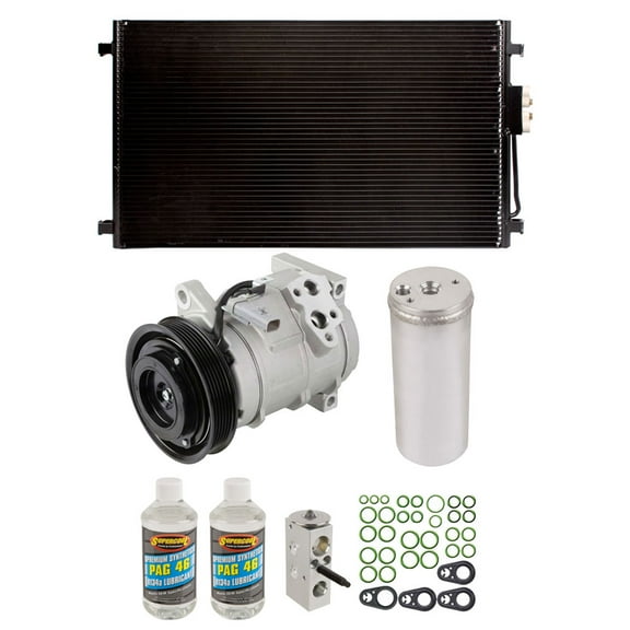 A/C Kit w/ AC Compressor Condenser & Drier For Dodge Caravan 3.3L V6 Chrysler Voyager Town & Country 2001 2002 2003 2004 - BuyAutoParts