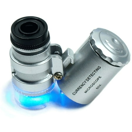 Coin Loupe - Magnifying Loupe 60x Jewelry Loupe Magnifier Loop Jeweler Eye Coins Led Light