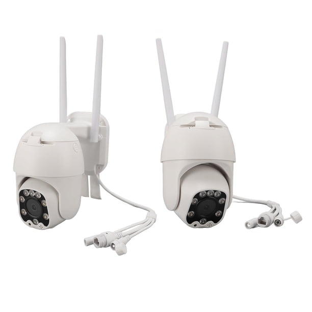 Cámara De Seguridad Exterior WiFi, Aplicación De Conversación Bidireccional Control Remoto Pan Tilt Cámara De Vigilancia Exterior Vista De 320 Grados 3MP HD Para Exterior