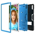 thumbnail image 4 of Mignova pour Lenovo Tab P11 Pro Étui pour Tablette, Antichoc Résistant aux Chocs Robuste (avec Support) Étui Hybride pour Lenovo Tab P11 Pro 11,5 Pouces (Modèle : TB-J706F/J706L) + Protecteur d'Écran (Noir/bleu, Lot de 2), 4 of 6