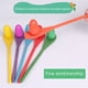 thumbnail image 5 of Juego de juego de carrera de relevos de huevos y cucharas | Cucharas de madera y pelotas de plástico resistentes | Picnic al aire libre y actividad de fiesta | Desafío de equilibrio clásico | Juego, 5 of 5
